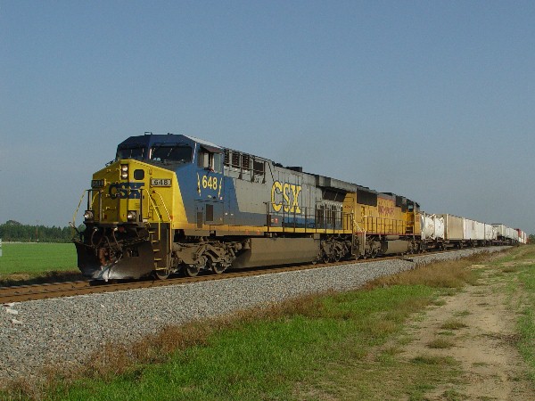 CSX 648 snow plow was sniffing on something 
